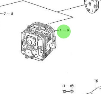 Nanni Diesel 970307530 - ZF12 M Gearbox With 2.63 Ratio for 4 HE Series Engines