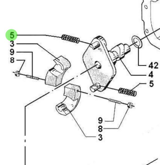 Bukh 000D9462 - Centrifugal Governor Spring for DV29RME and DV32 Engines