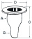 Osculati 17.322.01 - Seacock white plastic with hose adaptor 1/2"