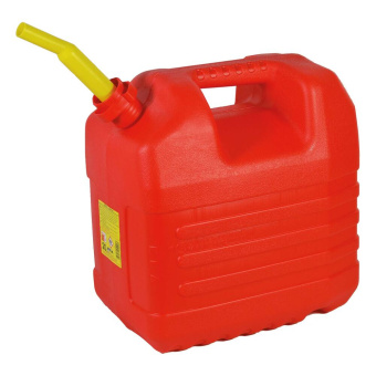 Plastic Red Jerry Can + Pouring Spout 20 L