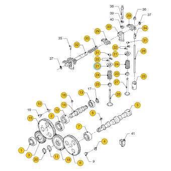 Vetus STM3620 - Retainer Valve Spring