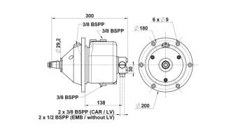 Lecomble & Schmitt 2201421 Pump 170 CT EMB 8° Sailboat