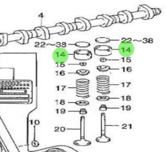 Nanni Diesel 970312170 - Valve Lifter for T4.155 and 4.380TDI Engines