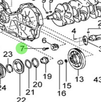 Nanni Diesel 970314134 - Flange Bolt for Crankshaft and Piston Assembly
