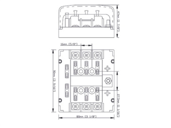 BEP ATC-6W - 6-Way Covered Fuse Holder