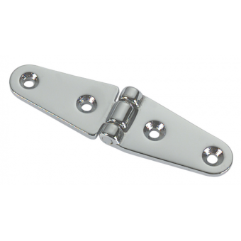 Foresti & Suardi Large Chromed Brass Hinge 151x30x4 mm