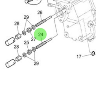 Nanni Diesel 970314879 - Speed Governor Adjustment Screw for N4 Series Engines