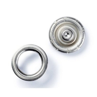  Seamless Snap Fastener - Ø18mm - Silver Plated