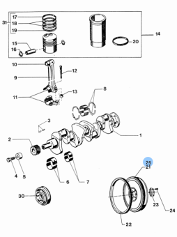 Vetus STM2180 - Flywheel new