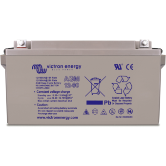 Victron Energy BAT412101085 - 12V/110Ah AGM Deep Cycle Battery (M8)
