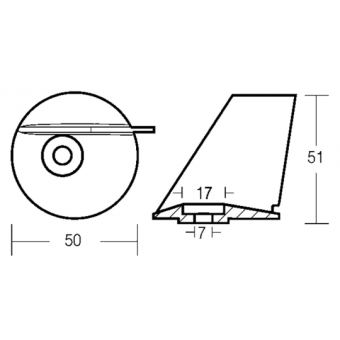 E. Polipodio Zinc Fin For Maxi Corsa 25/40 HP Engine