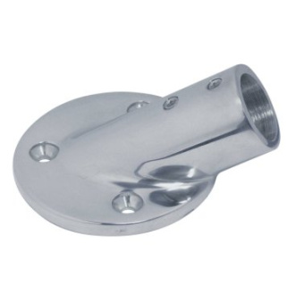 Round Hand Rail Pipes Base Fitting 30° Ø22mm