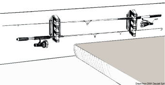 Osculati 41.127.50 - Fishing Rod Bracket 3 Rods 198x62 mm