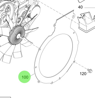 Steyr 2205736-1 - Right Engine Bracket for Steyr M160068 Engines