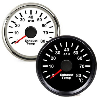 Hollex Exhaust Temperature Gauge White/AISI 9-32V