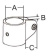 U-Hardware Middle Piece Single Lip 25 mm
