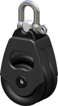 Antal 00703 - Aluminum Block Series OPF-70, Ball Bearing, Double Sheave Block