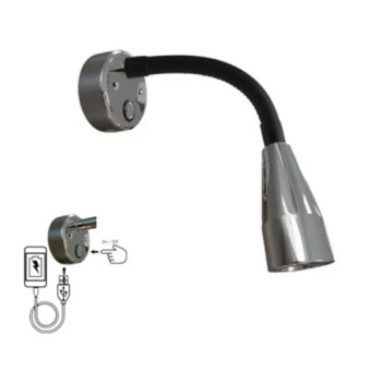 Casolux Mary Reading Light SS Flex Mini USB Touch Dim 13cm
