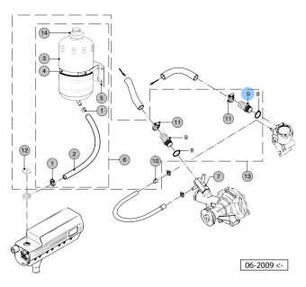 Vetus STM3736 - Hose Pillar 3/8" - 16mm