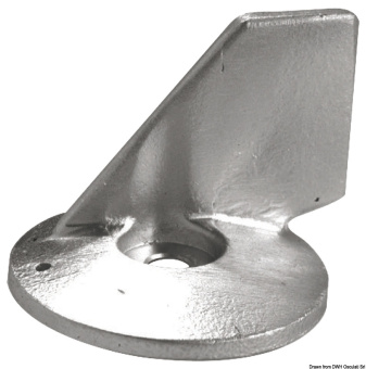 Osculati 43.272.86 - Zinc Fin Anode 55/85 HP + 40/70 4-Stroke