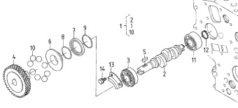 Nanni Diesel 970313429 - BEARING,BALL for N2.10/N2.14/N3.21