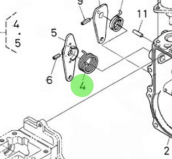 Nanni Diesel 970313605 - Governor Setting Spring for N4.115 Engines
