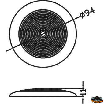 Trem L4416094 - Recessless LED Ceiling Light Ø94 mm