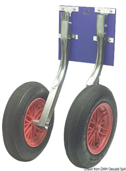 Osculati 47.368.01 - Dinghy transom wheel folding type 180 kg