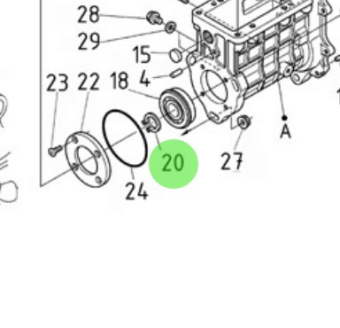 Nanni Diesel 970492135 - External Circlip for Injection Pump Assemblies