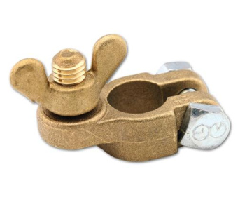 Ripca Battery Clamp Bronze Cable 10-50mm² Wing Nut M10 Plus