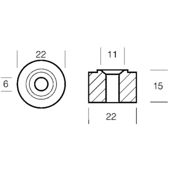 Tecnoseal Aluminium Ring For 8/40 HP Engine