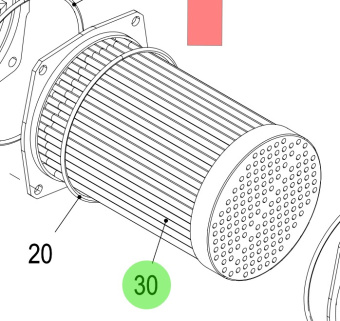 Steyr 2180877-0 - Intercooler Insert for SE Series Engines