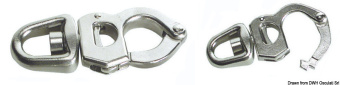 Osculati AISI 316 Stainless Steel Trigger Snap Shackles for Sheets, Halyards and Spinnakers