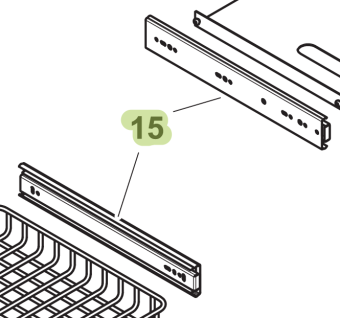 Isotherm SGD00036AA – 2 Pcs Slide Drawer Kit for DR49/DR65/DR55/DR85/DR130 Drawer Refrigerators