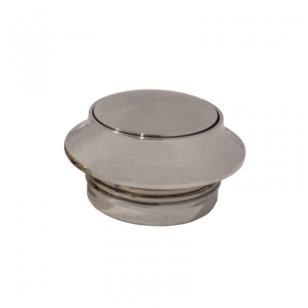 Foresti & Suardi Chromed Brass Push Knob 16 mm