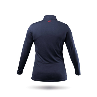 Plastimo 70292 - Women's UVActive High Collar 1/4 Zip Top Navy Size XL