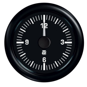 Uflex 60531RK - Ultra Black Quartz Analog Clock
