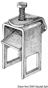 Osculati 02.040.82 - Mounting Bracket For Roller 30 x 50 mm