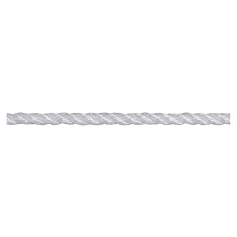 Nylon Rope 3-Strand Twisted Multifilament Rope Ø6-16 mm Natural White, 220 m