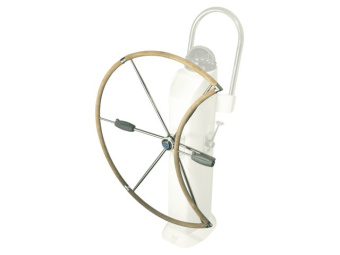 Lewmar 89700377 - Folding Steering Wheel With Hide Cover 6-spoke dia. 1016 mm, 40"