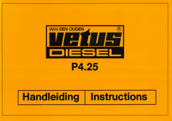 Vetus STM0122 - Instruction Manual P4.25, N/E