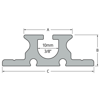 Ronstan RC1222-2.0 Series 22 Luff Groove Mast Track, 2m