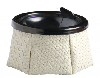 Marine Business Windproof Ashtray Rattan Beige