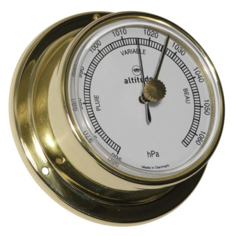 Altitude Barometer Brass English Ø71 mm