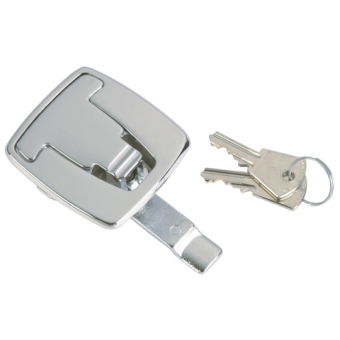 Foresti & Suardi Chromed Brass Flush Hatch Lock 53x60 mm With Key