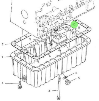 Nanni Diesel 970307909 - Oil Sump and Oil Pump O-Ring for 5.250TDI and 5.280HE Engines