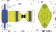 Hydradrive Type HD-125 CV-Drive Shaft System Set, With Thrust Bearing, CV-Shaft And Adapter Flange