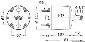 Osculati 45.110.11 - Pump For VETUS Steering System HTP4210