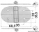 Osculati 38.441.68 - Hinge Standard Pin Mirror Polished S 68.5x38,5 mm