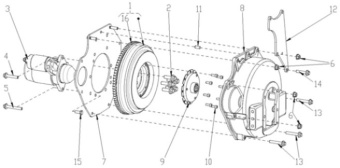 Nanni Diesel 970313313 - COMP.FLYWHEEL (Sortie dans 95312364B pour usinage ) for N3.21